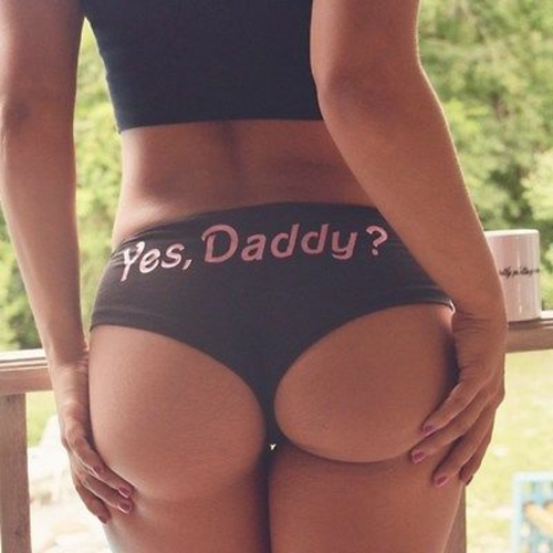 Women Funny Lingerie G-String Underwear Panties T String Thongs Knickers  Yes Daddy Letter Printed Ladies Briefs - Price history & Review, AliExpress Seller - Shop5742301 Store
